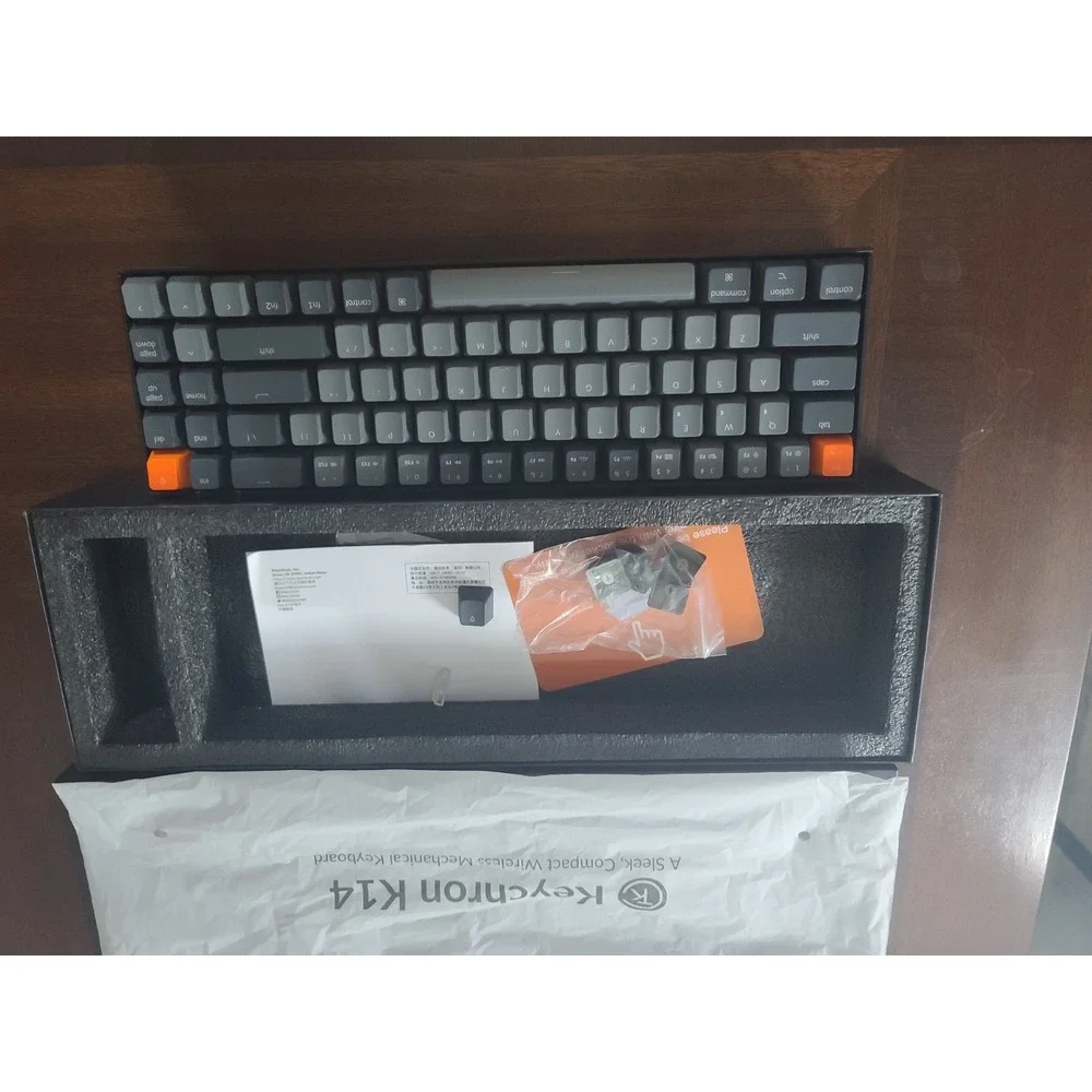 Keychron K14 Bluetooth Wireless Mechanical Keyboard K14G2 Black Grey Tactile